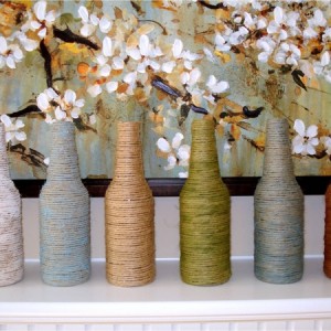 diy / Vase aus alten Flaschen