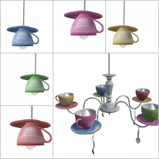 Upcycling: Teetassen als Lampenschirm - schoenstricken.de