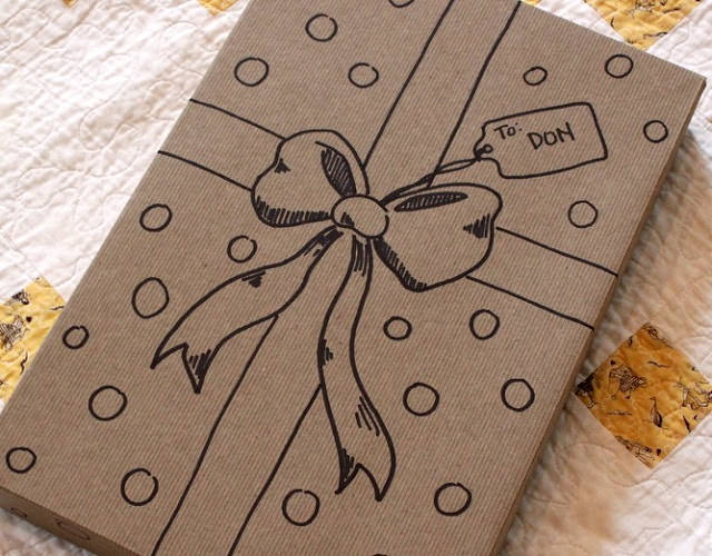 Schöne DIY Geschenkverpackungs-Idee - schoenstricken.de