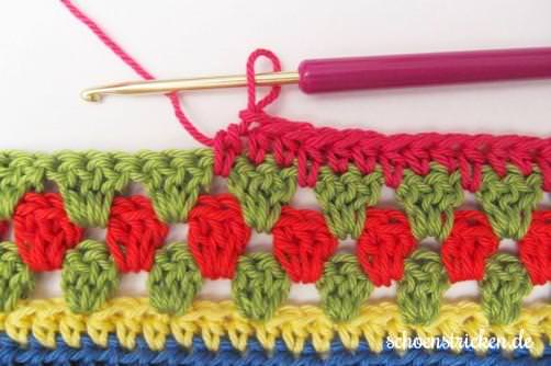 Crochet Along Babydecke Teil 10 Reihe 10 - schoenstricken.de