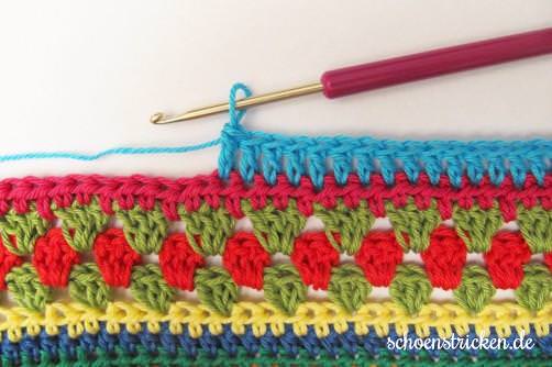 Crochet Along Babydecke Teil 10 Reihe 11 - schoenstricken.de