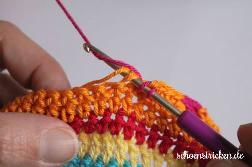 Crochet Along Babydecke Teil 10 Reihe 1f - schoenstricken.de