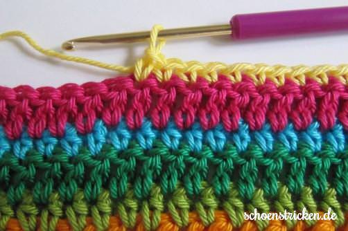 Crochet Along Babydecke Teil 8 Reihe 9 - schoenstricken.de