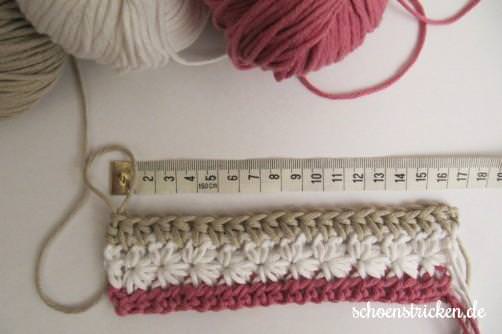 Crochet Along Decke Masse mit Wolle Krezberg - schoenstricken.de