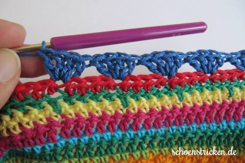 Crochet Along Teil 9 Babydecke Reihe 1 - schoenstricken.de