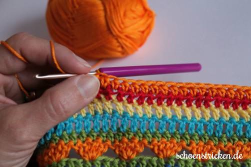 Crochet Along Teil 9 Babydecke Reihe 8 - schoenstricken.de