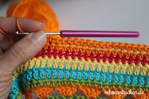 Crochet Along Teil 9 Babydecke Reihe 9 - schoenstricken.de