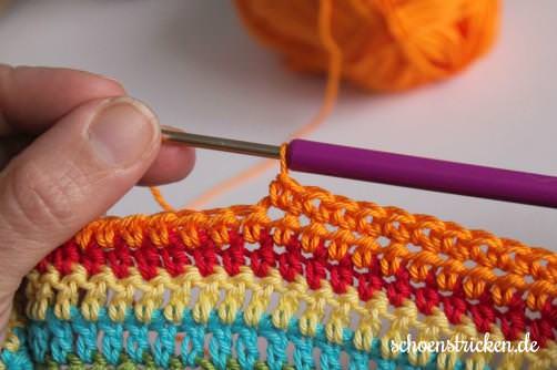 Crochet Along Teil 9 Babydecke Reihe 9a - schoenstricken.de