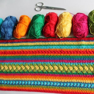 Crochet Along Regenbogen-Babydecke Teil 3