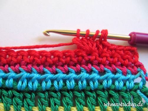 Teil 5 Reihe 7 crochet along - schoenstricken.de