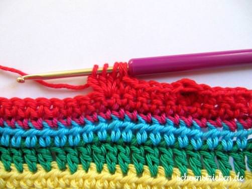 Teil 5 Reihe 7b crochet along - schoenstricken.de
