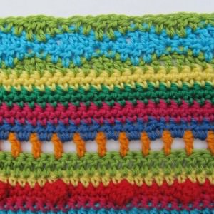 Crochet Along Regenbogen Babydecke Teil 6