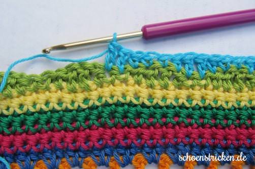 Teil 6 Reihe 9 crochet along Babydecke - schoenstricken.de
