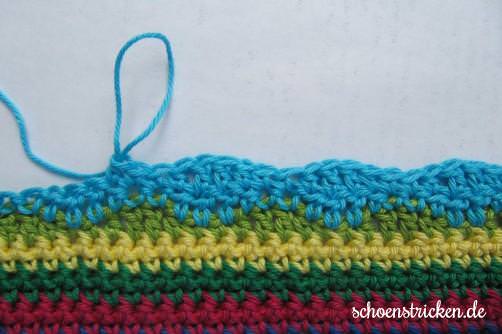 Teil 6 Reihe 10a crochet along Babydecke - schoenstricken.de