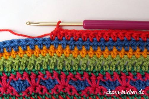 Crochet Along Babydecke Teil 12 Reihe 3 - schoenstricken.de