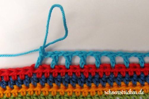 Crochet Along Babydecke Teil 12 Reihe 4 - schoenstricken.de
