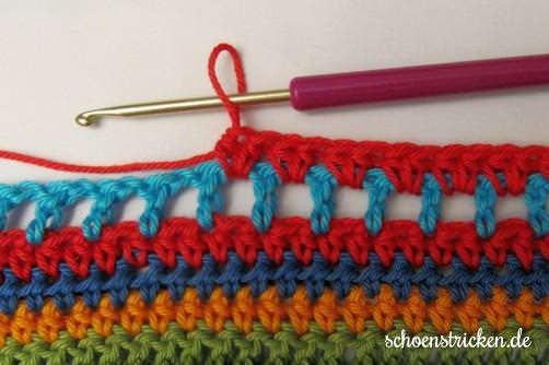 Crochet Along Babydecke Teil 12 Reihe 5 - schoenstricken.de