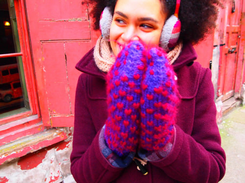 Herzhandschuhe stricken - schoenstricken.de
