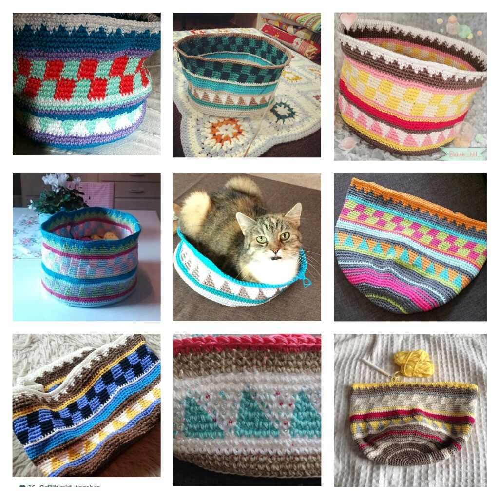 Taschen Crochetalong Collage Muster 2 schoenstricken.de