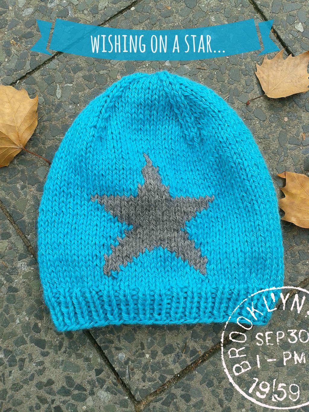 Mütze mit Stern stricken Strickkit 1 schoenstricken.de