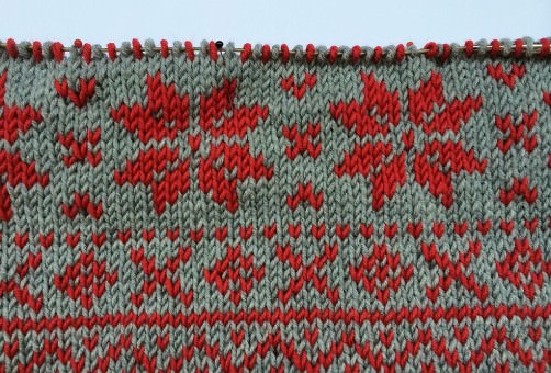Advents-Knit-Along Norwegermusterkissen 50x50cm Teil 2 Muster 2