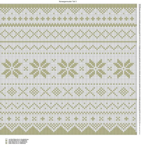 Advents-Knit-Along Norwegermusterkissen 60x60 cm Teil 3 Muster 4 schoenstricken.de
