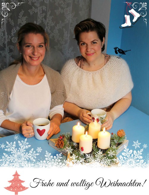 Frohe Weihnachten  Katrin und Jessica schoenstricken.de