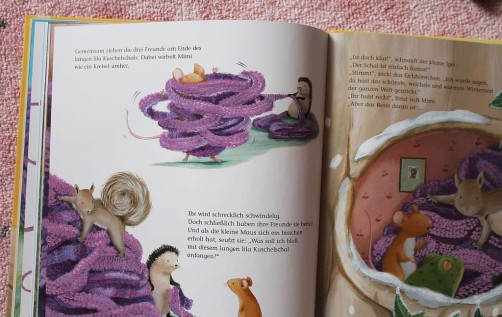 Die kleine Maus und der lila Schal Kinderbuch bei schoenstricken.de