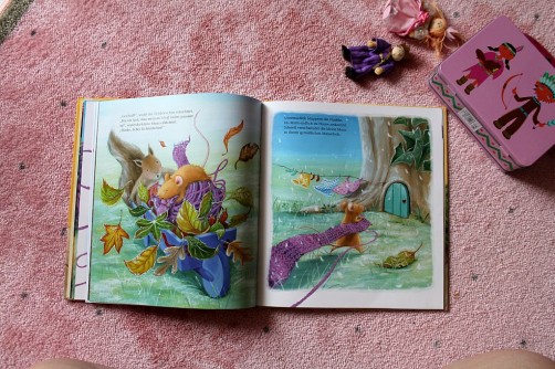 Die kleine Maus und der lila Schal Kinderbuch Vorstellung bei schoenstricken.de
