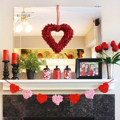 Valentinstags DIY Wohnungs Dekoration schoenstricken.de