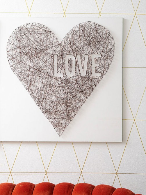Valentinstags Wolle Kunstbild schoenstricken.de