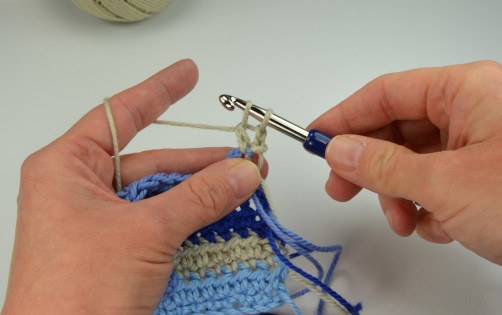 schoenstricken Crochet Along Kuscheldecke Muster 1e