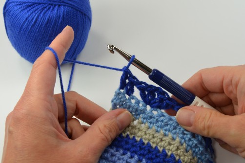 schoenstricken Crochet Along Kuscheldecke Muster 3h