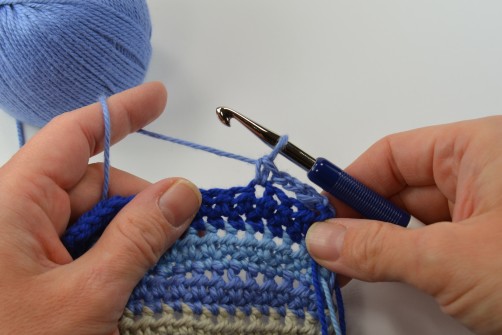 schoenstricken Crochet Along Kuscheldecke Muster 4c