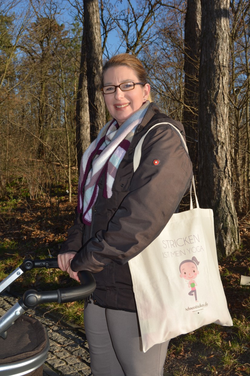schoenstricken Stofftasche